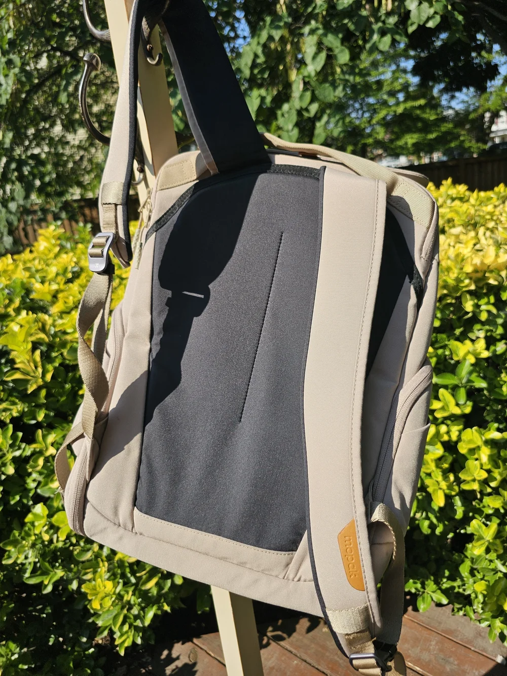 Mopak Light Beige Men's Backpack - Minimalist Carry
